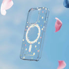 Ideal of Sweden - Étui Mid Clear MagSafe pour iPhone 15/14/13 - Floral-Compatible avec les chargeurs sans fil IDEAL