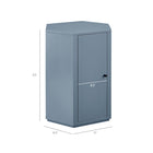 Modway - Kade Facettés Bois Table d’appoint - Bleu Stillwater-MDF semi-brillant peint