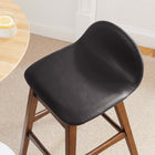 Modway - Juno Tabouret de bar - Brown - Ensemble de 2-Jambes écartées