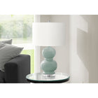 Monarch Specialties - Luminaire - 25 po H Lampe De Table - Céramique Bleue - Abat-Jour Ivoire / Crème - Contemporain - Moderne-L'interrupteur rotatif à trois voies peut accueillir une ampoule triphasée de 100 W (non incluse), ce qui permet de personnaliser l'éclairage pour créer l'ambiance voulue