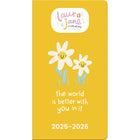 DateWorks - Planificateur de poche mensuel Laura Jane 2025-2026 - 3,5 po x 6,5 po - Anglais-Juin 2024 - Décembre 2026