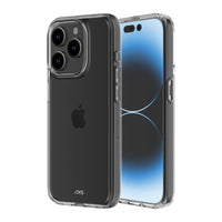 AXS - ULTRA CLEAR Étui testé contre les chutes pour Apple iPhone 15 Pro Max - Transparent-Protection anti-UV pour afficher clairement le design original de votre cellulaire
