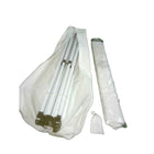 Dura Housewares - Cayman abrie soleil pliant - hauteur réglable - blanc-Le pic mesure 310 cm
