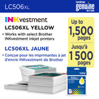 Brother - LC506YS Cartouche d’encre jaune authentique à haut rendement-Les cartouches d’encre jaune à haut rendement LC506XLYS authentiques de Brother offrent des résultats fiables et constants