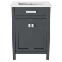 Modway - Laguna 24" Vanette de salle de bain - Gris blanc-Vanité de salle de bain moderne