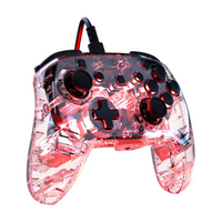 Turtle Beach - Manette de gaming RGB filaire Afterglow pour Nintendo Switch 2 - Transparente-Design translucide