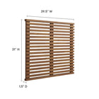 Modway - Render Fixation murale Tête de lit jumelée, Noyer-6