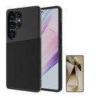 AXS - PROTech Plus etui mince anti-choc avec protecteur d'écran ARMORGlass pour Samsung Galaxy S25 Ultra - Noir-PROTech Plus - Résistant aux chutes jusqu’a 10 pieds