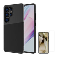 AXS - PROTech Plus etui mince anti-choc avec protecteur d'écran ARMORGlass pour Samsung Galaxy S25 Ultra - Noir-PROTech Plus - Résistant aux chutes jusqu’a 10 pieds