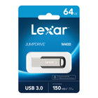 Lexar - JumpDrive M400 Clé USB - 64Go - Noir-Prise en charge rétrocompatible avec l'interface USB 2.0