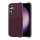 AXS - PROTech Plus étui mince anti-choc avec double couche pour Samsung Galaxy S24+ - Sangria-Résistant aux chutes jusqu’a 10 pieds