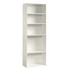 Sauder Beginnings Bibliothèque avec 5 tablettes Finition blanc doux-Finition blanc doux, bois d'ingénierie