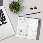 DateWorks - Planificateur de poche mensuel Amis 2025-2026 - 3,5 po x 6,5 po - Bilingue-Taille de 6,5 po x 3,5 po, parfaite pour la planification en déplacement
