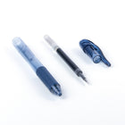Pentel - EnerGel-X Rétractable Stylo à Encre Gel - (0,5mm) Pointe Aiguille - Encre Bleu Marin-Utilise la recharge EnerGel LRN5
