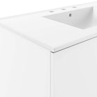 Modway - Vitality 36" Vanette de salle de bain - Blanc blanc-Assemblée requise