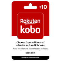 Kobo â€“ Carte-cadeau de 10 $-Les récompenses Air Miles ne s'appliquent pas sur l'achat de cartes-cadeaux.