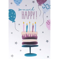 Rosedale - Cartes De Souhaits Fête Rosedale 5-1/2 po x 8 po / Enveloppes - Paquet De 12 - Gâteau-Cartes de souhaits qualité boutique
