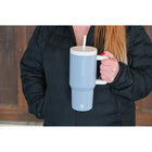 GROSCHE - Aspen Gobelet Isolé avec Poignée - 32 oz - Bleu Ciel-Isolation sous vide à triple paroi