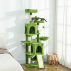 PawHut - Arbre à chat 70 po, tour à plusieurs niveaux avec 2 condos - vert-Le design à plusieurs niveaux offre beaucoup d'espace pour que plusieurs chats puissent en profiter 