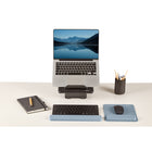 Fellowes - Repose-poignet pour souris Breyta avec coussin HEX - Bleu-Fabriqué avec 69 % de contenu recyclé post consommation et entièrement recyclable grâce au programme de reprise de Fellowes