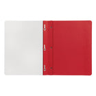 Staples - Couverture de rapport au devant transparent à 3 crampons - rouge - paquet de 10-Couverture avant en acétate pour protéger le contenu