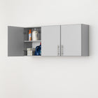 Prepac - Armoire murale Elite 54 po - gris-2 étagères réglables
