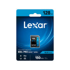 Lexar - carte mémoire 128 Go 800x PRO SDHC / SDXC UHS-I - Blue Series -Noir-Conçu avec la technologie UHS-I pour les appareils photo reflex numériques et les caméscopes HD