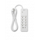 Staples Tech – Parasurtenseur à 8 prises de 2 100 J avec ports USB‑A et USB‑C – Câble de 5 pi – Blanc-Offre une protection contre les surtensions de 2 100 J afin de protéger les appareils électroniques contre les pics de tension