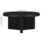 Hudson&Canal - Table basse ron Holm 32" L - Grain noir-10