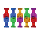 Charles Leonard - Aimants super puissants style punaise - Couleurs assorties - 6 paquets de 10-Comprend 10 par paquet en bleu, vert, rouge, violet et or
