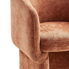 Modway - Verity Barrel Back Chenille Fauteuil à manger - Rouille-10