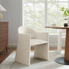 Modway - Talia Performance Velvet Fauteuil à manger - Alabaste-Larges accoudoirs angulaires