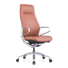 Nexten Pro - Chaise de bureau - Dossier haut - Marron-Structure en aluminium moulé robuste