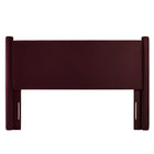 Modway - Rael Performance Velvet Tête de lit King, Mûrier-Assemblée requise