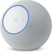Amazon - Echo Studio avec Alexa+ - Blanc glacier-Les haut-parleurs intelligents Echo ont un bouton intégré pour activer/désactiver les micros