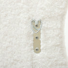 HOMCOM - Miroir irrégulier ondulé avec cadre - 23,6 po l x 63 po h - blanc-Couleur : Blanc 