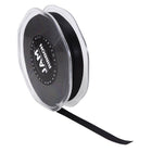JAM Paper - Ruban de satin double face - 3/8" de large x 25 m - Noir-Taille : 0,375 po x 25 mètres