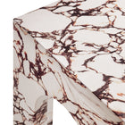 Modway - Valen Carré intérieur - Terrasse extérieure Béton voûté Table d’appoint - Marbre rouge-9