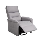 Brassex - Fauteuil releveur inclinable 570294 Levo - gris clair-En position inclinée : 29 x 60 x 40,9 po