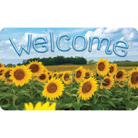 Ashley Productions - The Original Fun Mat - Tapis de Bienvenue - 18" x 30" - Bienvenue Tournesols-Mesures et design : Le paillasson Sunflowers Welcome mesure 18 po x 30 po.