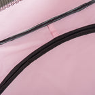 PawHut - 49,2 po Grand parc d'exercice portable pour animaux de compagnie avec sac de transport - Rose-Matériau : Tissu Oxford avec revêtement imperméable en PVC, fil d'acier