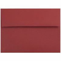 JAM Paper - Enveloppes d'invitation A7 - 5,25 x 7,25 - rouge foncé - Paquet de 50-Caractéristiques de l'enveloppe : Fermeture en gomme à rabat droit, finition en papier lisse de haute qualité