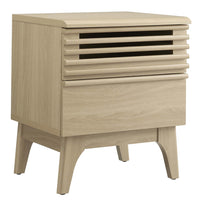 Modway - Render Table de chevet, Chêne-Table de chevet du milieu du siècle