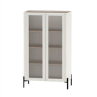 Manhattan Comfort - Ensemble de 2 meubles modernes Abbey : armoire d’appoint et bibliothèque - érable et blanc cassé-Nettoyage: Essuyez avec un chiffon humide, en évitant l’excès d’humidité. À éviter: Les produits chimiques agressifs ou les nettoyants abrasifs qui peuvent endommager la surface. Entretien: Gardez à l’écart de l’humidité excessive, car le produit peut gonfler ou se déformer s’il est exposé à l’eau ou à l’humidité. Protection: Utilisez des sous-verres ou des sets pour éviter les rayures ou les