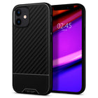 Étui Spigen Core Armor pour iPhone 12 - Noir Mat-Certifié Mil-Grade avec la technologie Air Cushion.