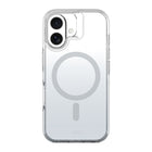 AXS - Crystal Shield Étui D3O fabriqué avec du plastique recyclé MagSafe compatible pour Apple iPhone 16 - Gris Dégradé-Protection anti-UV pour afficher clairement le design original de votre cellulaire