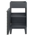 Modway - Render 18" Armoire de toilette de salle de bain (lavabo non inclus) - Gris-8