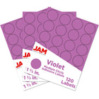 JAM Paper Sceaux autocollants ronds, 1 1/2 po, violet, 360/paquet-Taille : 1,5 po