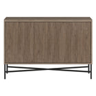 Hudson&Canal - Buffet Brighton 48" L - Chêne gris vieilli-Un design contemporain moderne pour votre salle à manger, votre cuisine ou votre bureau