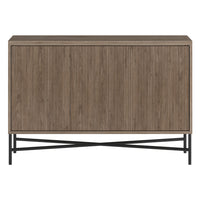 Hudson&Canal - Buffet Brighton 48" L - Chêne gris vieilli-Un design contemporain moderne pour votre salle à manger, votre cuisine ou votre bureau
